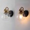 Jonathan Y Shirley 6" 1-Light Farmhouse Industrial Metal LED Vanity Light w/Seeded Glass Globe Shade, Brass Gold JYL7400B - alternate 7