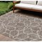 Homeroots 8' X 10' Taupe And Ivory Geometric Washable Indoor Outdoor Area Rug 613052 - alternate 1