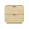 Manhattan Comfort Chrystie 2-Piece Dresser and Nightstand in Natural DR2066-1 - alternate 3