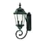 Homeroots Two Light Matte Black Carousel Lantern Wall Light 398396 - alternate 1