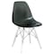 Leisuremod Dover Dining Side Chair with Acrylic Legs, Transparent Black EPC19TBL - alternate 1