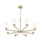 Z-Lite Oren 8-Light Chandelier, 42 in W, Modern Gold 7004-8MGLD - alternate 8
