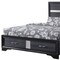 Homeroots Black Gray and Silver Faux Crystal Bling Wood King Bed Frame With Two Drawers 347070 - alternate 4