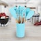 Megachef Light Teal Silicone and Wood Cooking Utensils, Set of 12 MGSP-560 - alternate 3