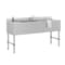 Koolmore Underbar Sink, Stainless Steel, 62.8 in W x 17.9 in L x 21.3 in H SBR3B60-LR-320 - alternate 6