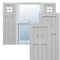 Ekena Millwork True Fit PVC San Antonio Mission Style Fixed Mount Shutters, Primed, 12"W x 79"H TFP001ST12X079PR - alternate 1