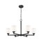 Z-Lite Oren 6-Light Chandelier, 32 in W, Matte Black 7004-6MB - alternate 6