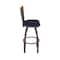 Holland Bar Stool Co Eleanor 30in Swivel Bar Stool with Bronze Finish, Medium Back and Canter Twilight Seat 880 - alternate 6