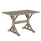 Homeroots 48" Gray Solid Wood Trestle Writing Desk 516430 - alternate 1