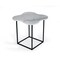 Homeroots 15" Black And White Marble Free Form End Table 487350 - alternate 1