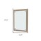Homeroots 28" Brown Wood Framed Accent Mirror 535134 - alternate 4