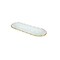 Homeroots 18in Clear and Gold Oval Crystal Serving Tray 517525 - alternate 4