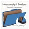 Pendaflex HD Pressboard Folder, 2/5-Cut Tab: Right, Expands 3", 3 Dividers, 8 Fasteners, Legal, Blue, 10PK 1006944 - alternate 4