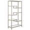 Homeroots Silver Metal and Glass Seven Tier Etagere Bookcase 527580 - alternate 3