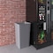 Regal Altair 50 Gallon Square Gray Plastic Trash Can, Heavy Duty Resin Construction TC-100-SQ50GR - alternate 4