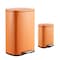 Happimess Connor Rectangular 13.2-Gallon Trash Can with Soft-Close Lid and FREE Mini Trash Can, Carrot Cake HPM1006K - alternate 1