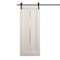 Sartodoors Modern Barn Door 36 x 96 inches, Ego 5014 Painted White Oak, 6.6FT Rail Track Heavy Hardware Set ,  EGO5014BD-B-PWO-3696 - alternate 1