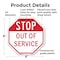 Signmission Stop Out of Service, 6 Inch X 6 Inch, Plastic Sign OC-P-6-227 - alternate 5