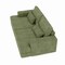 Homeroots 93" Green Corduroy Modular Stainless Steel Sleeper Sofa With Toss Pillows 706812 - alternate 12