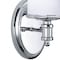Vaxcel Carlisle 1 Light Chrome Bathroom Wall Fixture CR-VLU001CH - alternate 5