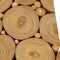 Homeroots Natural Tree Stump Slice Teak Reclaimed Wood Decorative Wall Panels 617484 - alternate 6