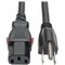 Eaton Tripp Lite Series Computer Power Cord, NEMA 5-15P to Locking C13 - Heavy-Duty, 15A, 125V, 14 P007-L03 - alternate 1