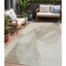 Homeroots 5' X 8' Beige And Taupe Abstract Washable Indoor Outdoor Area Rug 630430 - alternate 1