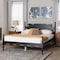 Baxton Studio Gaetano Platform Bed with Four Poster Bed Frame 272-14825-ZORO - alternate 5
