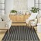 Homeroots 6' X 9' Black And Ivory Geometric Indoor Outdoor Area Rug 554832 - alternate 7