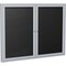 Ghent Enclosed Letter Board 36"x60", Satin PA23660BX-BK - alternate 1