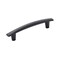Amerock Willow 5-1/16 inch (128mm) Center-to-Center Matte Black Cabinet Pull, 25PK 25VMP37311MB - alternate 1