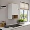 Homeroots 16in Light Oak And White Wall Mounted Cabinet With Three Shelves 478197 - alternate 4