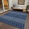 Homeroots 5' X 8' Navy Blue And Denim Blue Tribal Washable Indoor Outdoor Area Rug 582573 - alternate 7