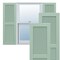 Ekena Millwork True Fit PVC, Two Equal Louver Shutters, Seaglass, 12W x 42H, PR TFP101LVF12X042SG - alternate 1