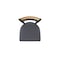 Holland Bar Stool Co Eleanor 30in Swivel Bar Stool with Pewter Finish, Medium Back and Canter Storm Seat 880 - alternate 5