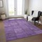 Homeroots 5' X 8' Purple Eggplant And Gray Patchwork Washable Indoor Outdoor Area Rug 581606 - alternate 5