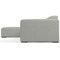 Homeroots 122" Gray Fabric Modular Sofa With Brown Legs 641015 - alternate 6