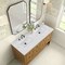 James Martin Vanities Breckenridge 60 in. Double Vanity, Light Natural Oak, w/ 3 CM Ethereal Noctis Quartz Top 330-V60D-LNO-3ENC - alternate 4