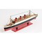 Homeroots 12" Black and Red Solid Wood Hand Painted RMS Queen Mary Large Model Boat 401876 - alternate 6