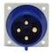 Walther-Werke Pin and Sleeve Inlet, 30A, 3Ã¸ 250 or 230, 3 Phase, 3 Pole, NEMA Not Rated 635409 - alternate 4