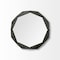 Homeroots 32" Octagon Black Wood Frame Wall Mirror 376441 - alternate 1