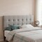 Homeroots Gray Linen Blend Upholstered Full Headboard 490175 - alternate 4