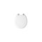 Bemis Round Wood Toilet Seat, White Enamel, Never Loosens, Slow-Close Chrome Hinge 26CHSLA 000 - alternate 4