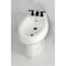 Kingston Brass Three-Handle Bidet Faucet with Knurled Handle and Brass Pop-Up, Matte Black KB6320KNL - alternate 4
