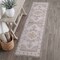 Jonathan Y Eleanor Vintage Medallion Border Non-Slip Machine-Washable Cream/Beige 2 ft. x 8 ft. Runner Rug VOR100F-28 - alternate 1