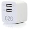 C2G 2-Port USB Wall Charger - AC to USB Adapter - 5V 2.1A Output 22322 - alternate 1