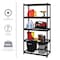 Iron Horse 2300 Riveted Steel Wire Deck Shelving 5-Shelf Unit, 18" D x 36" W x 72" H, Black 22130 - alternate 10
