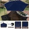 Pure Garden 10 ft Offset Patio Umbrella 8 ft Tall Hanging Cantilever Umbrella Fade-Resistant Shade Umbrella 50-LG1421 - alternate 6