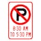 Sign Solutions Usa Parking Sign, 12 in W, Aluminum Sign, White DCS10DWT1218CUS00149 - alternate 1