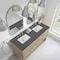 James Martin Vanities Breckenridge 60'' D Vanity, Whitewashed Oak w/ Parisien Bleu Top w/FreePower Wireless Charger 330-V60D-WWO-FPBL - alternate 8